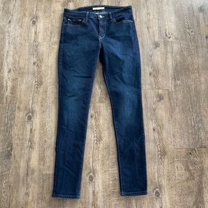 Levi Strauss & Co 711 Skinny Dark Wash Jeans